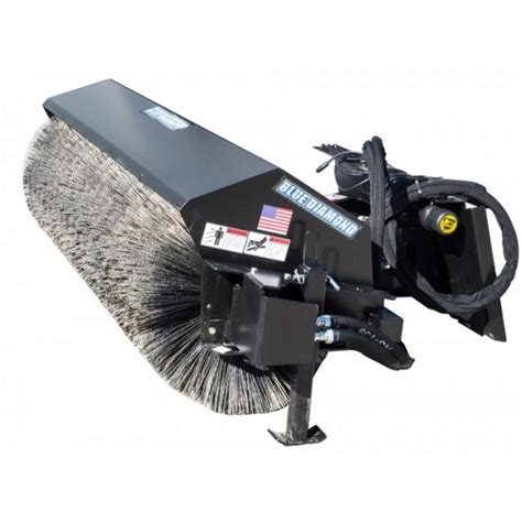 skid steer rotary broom attachment|power angle broom skid steer.